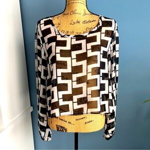 Women’s Sheer Blouse w/Back Buttons - Medium